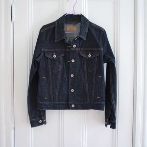 Levi's Vintage Women's Original Trucker Jacket Dark Denim Sz Medium